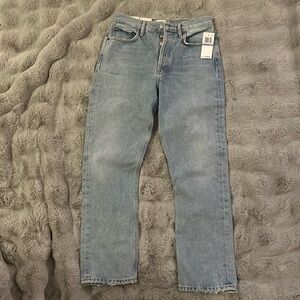 Agolde Riley high rise straight crop jeans